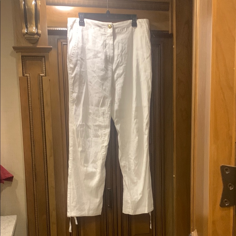 rag & bone White linen blend joggers. Fully lined in very good condition. W - 34 - Picture 7 of 14